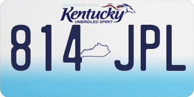 KY license plate 814JPL