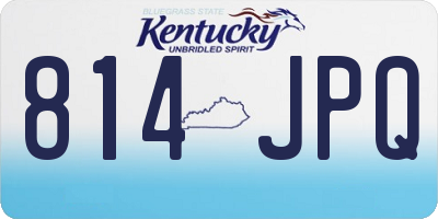 KY license plate 814JPQ