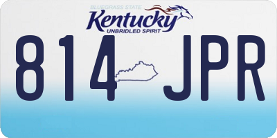 KY license plate 814JPR