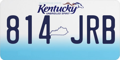KY license plate 814JRB