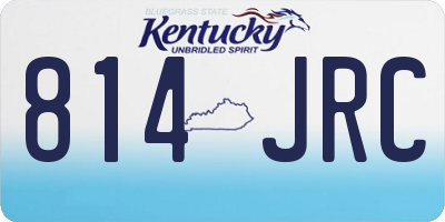KY license plate 814JRC