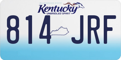 KY license plate 814JRF