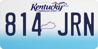 KY license plate 814JRN