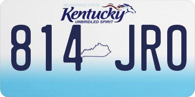 KY license plate 814JRO