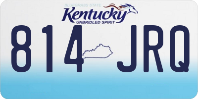 KY license plate 814JRQ