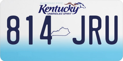 KY license plate 814JRU