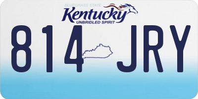 KY license plate 814JRY