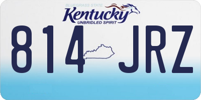 KY license plate 814JRZ