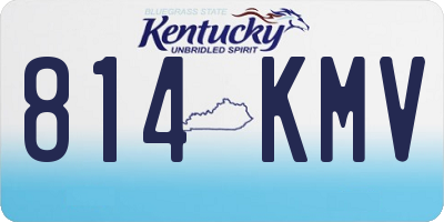 KY license plate 814KMV