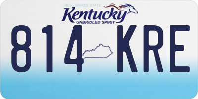 KY license plate 814KRE