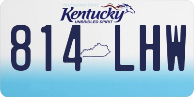 KY license plate 814LHW