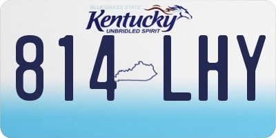 KY license plate 814LHY