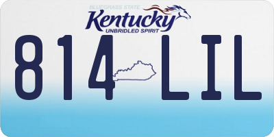 KY license plate 814LIL