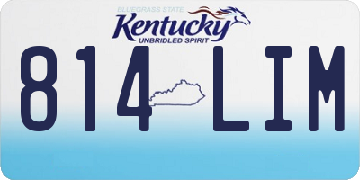 KY license plate 814LIM