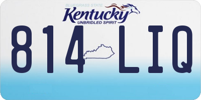 KY license plate 814LIQ