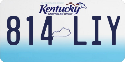 KY license plate 814LIY