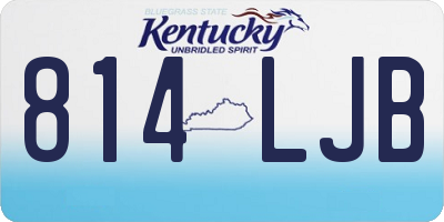 KY license plate 814LJB