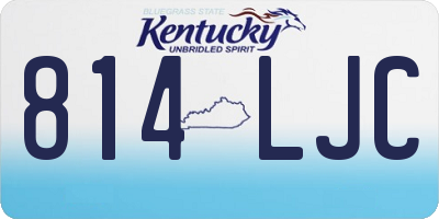 KY license plate 814LJC