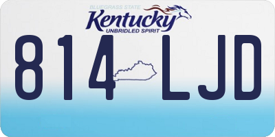 KY license plate 814LJD