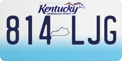 KY license plate 814LJG