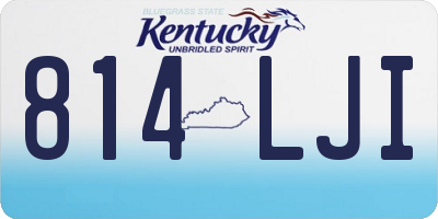 KY license plate 814LJI