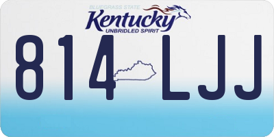 KY license plate 814LJJ