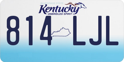 KY license plate 814LJL