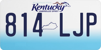 KY license plate 814LJP