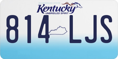 KY license plate 814LJS