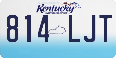 KY license plate 814LJT