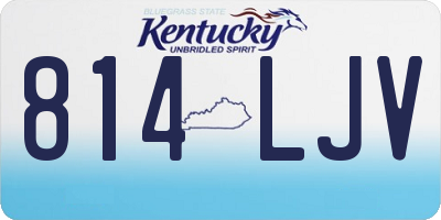 KY license plate 814LJV