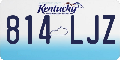 KY license plate 814LJZ