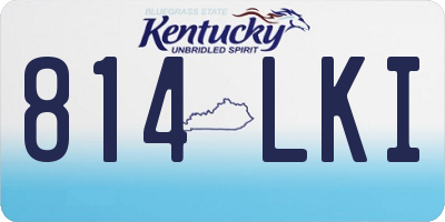 KY license plate 814LKI