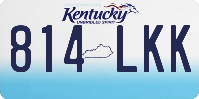 KY license plate 814LKK