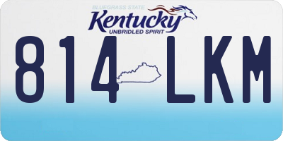 KY license plate 814LKM