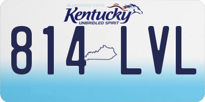 KY license plate 814LVL