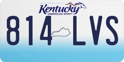 KY license plate 814LVS