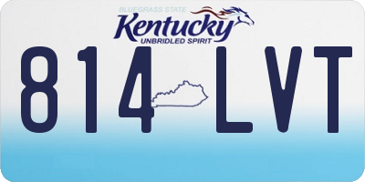 KY license plate 814LVT