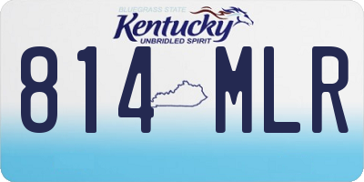 KY license plate 814MLR