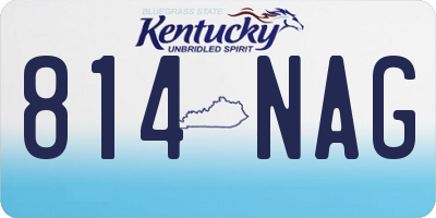 KY license plate 814NAG