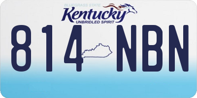 KY license plate 814NBN