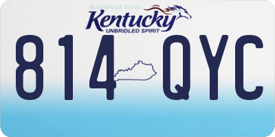 KY license plate 814QYC