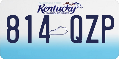 KY license plate 814QZP