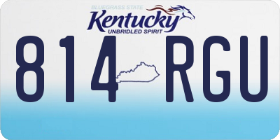 KY license plate 814RGU