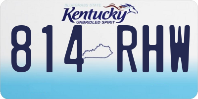 KY license plate 814RHW
