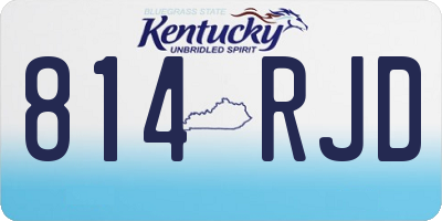 KY license plate 814RJD
