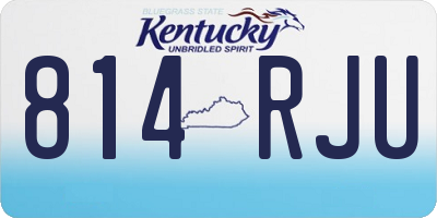 KY license plate 814RJU
