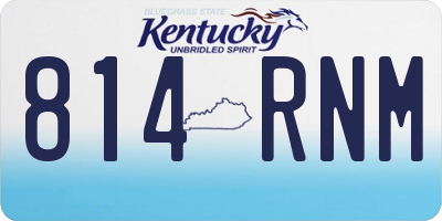 KY license plate 814RNM