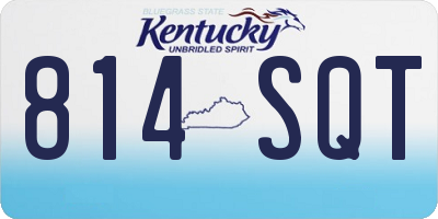 KY license plate 814SQT