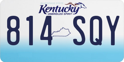 KY license plate 814SQY